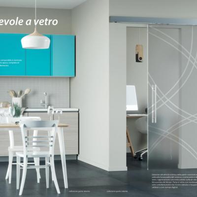 Porte interne-scorrevole a vetro